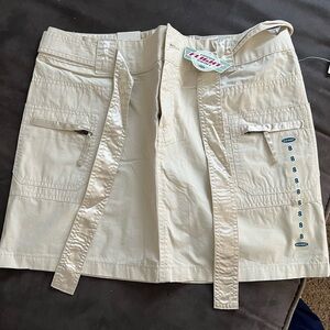 Old Navy khaki cargo mini skirt size 8 NWT